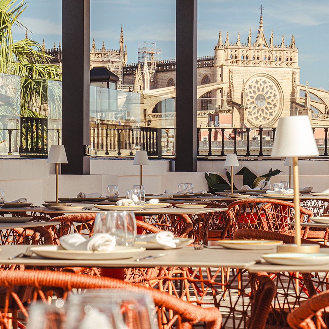 terraza del hotel Vincci La Rábida, Sevilla
