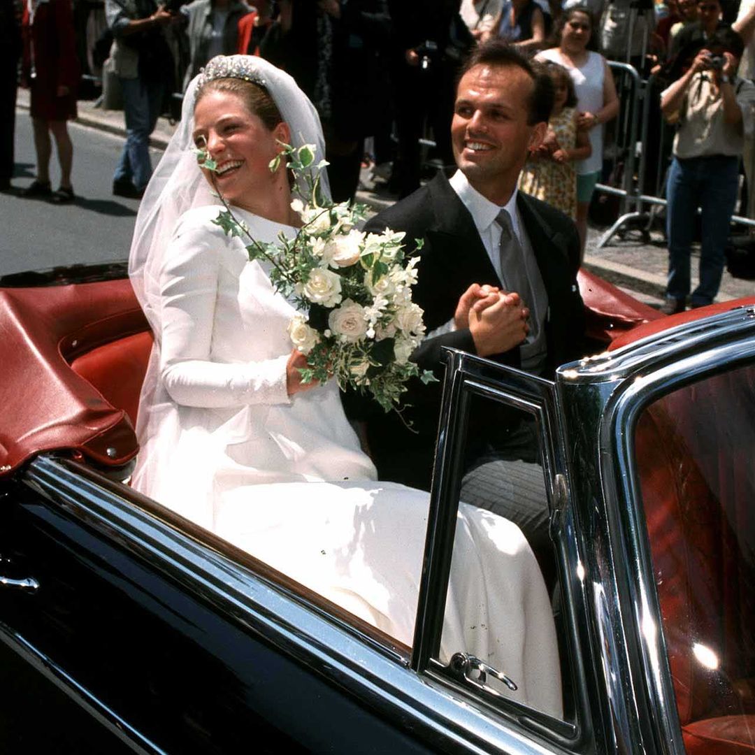 Tatiana de Liechtenstein y Philipp von Lattorff el día de su boda