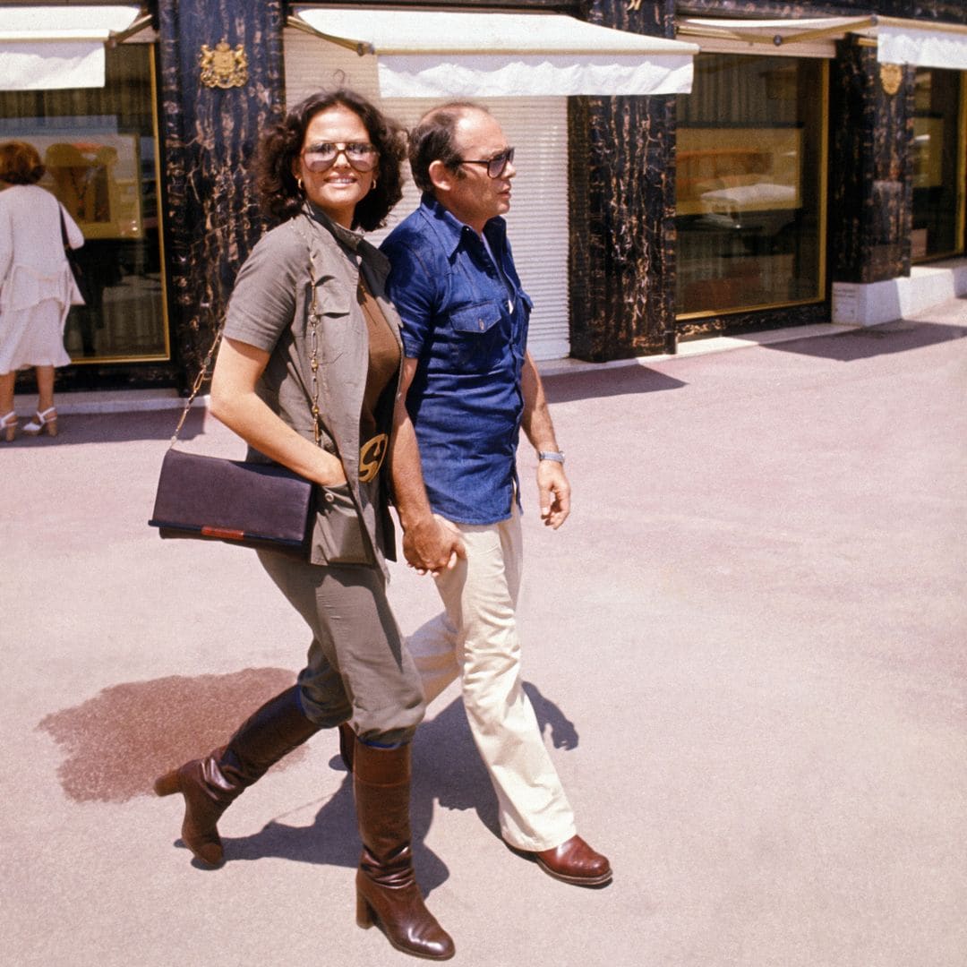 Claudia Cardinale y Pasquale Squitieri en Cannes (1976)