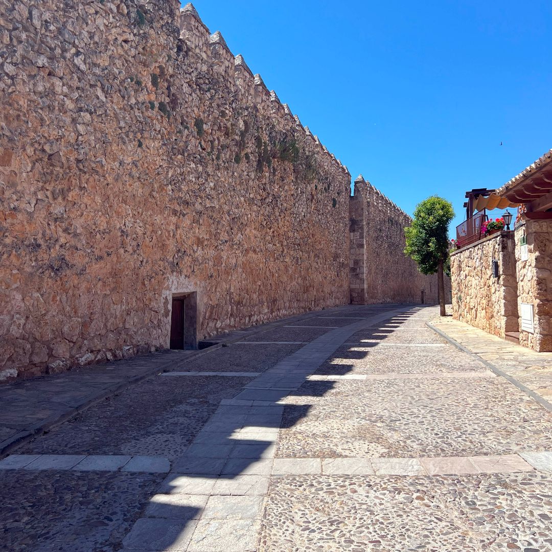 Muralla del casco antiguo del pueblo de Brihuega en Guadalajara