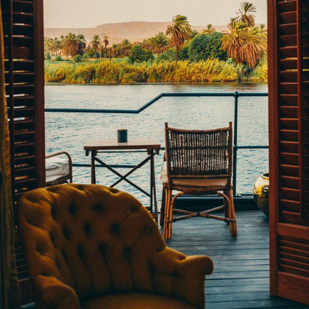 Una imagen desde el interior de una 'suite' en el Steam Ship Sudan del Nilo en Egipto