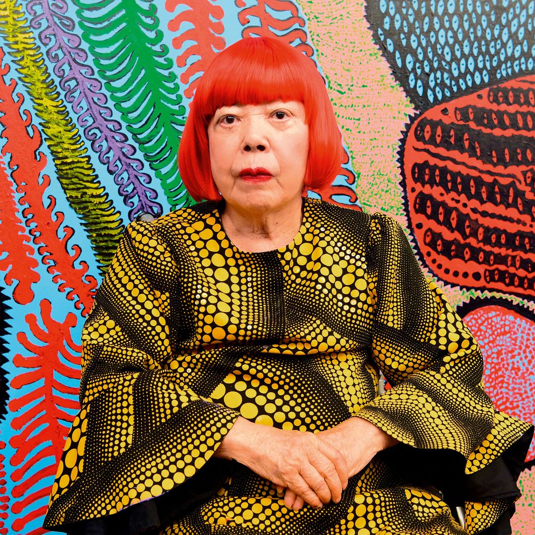 Yayoi en el museo que lleva su nombre en Tokio. 