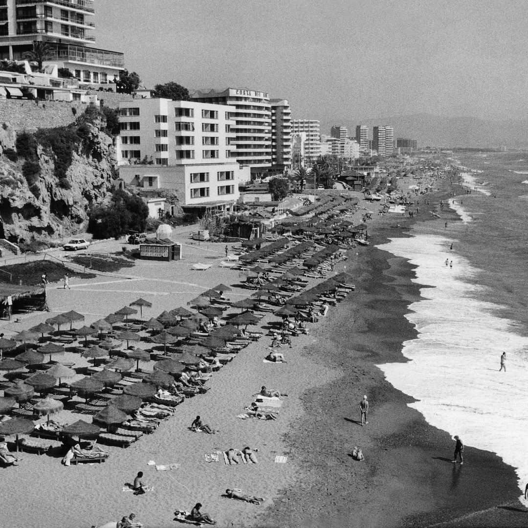 Playa de Torremolinos, 1986.