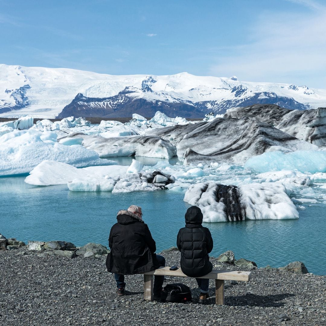 Los bancos del glaciar de Jökulsárlón, en Islandia