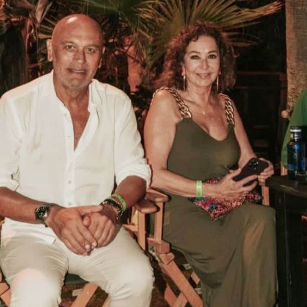 Ana Rosa Quintana con su marido Juan Muñoz en el Festival Flamenco Trocadero en Sotogrande