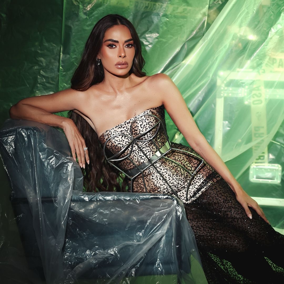 Galilea Montijo se reinventa y cautiva con un vestido de corsé metálico y transparencias