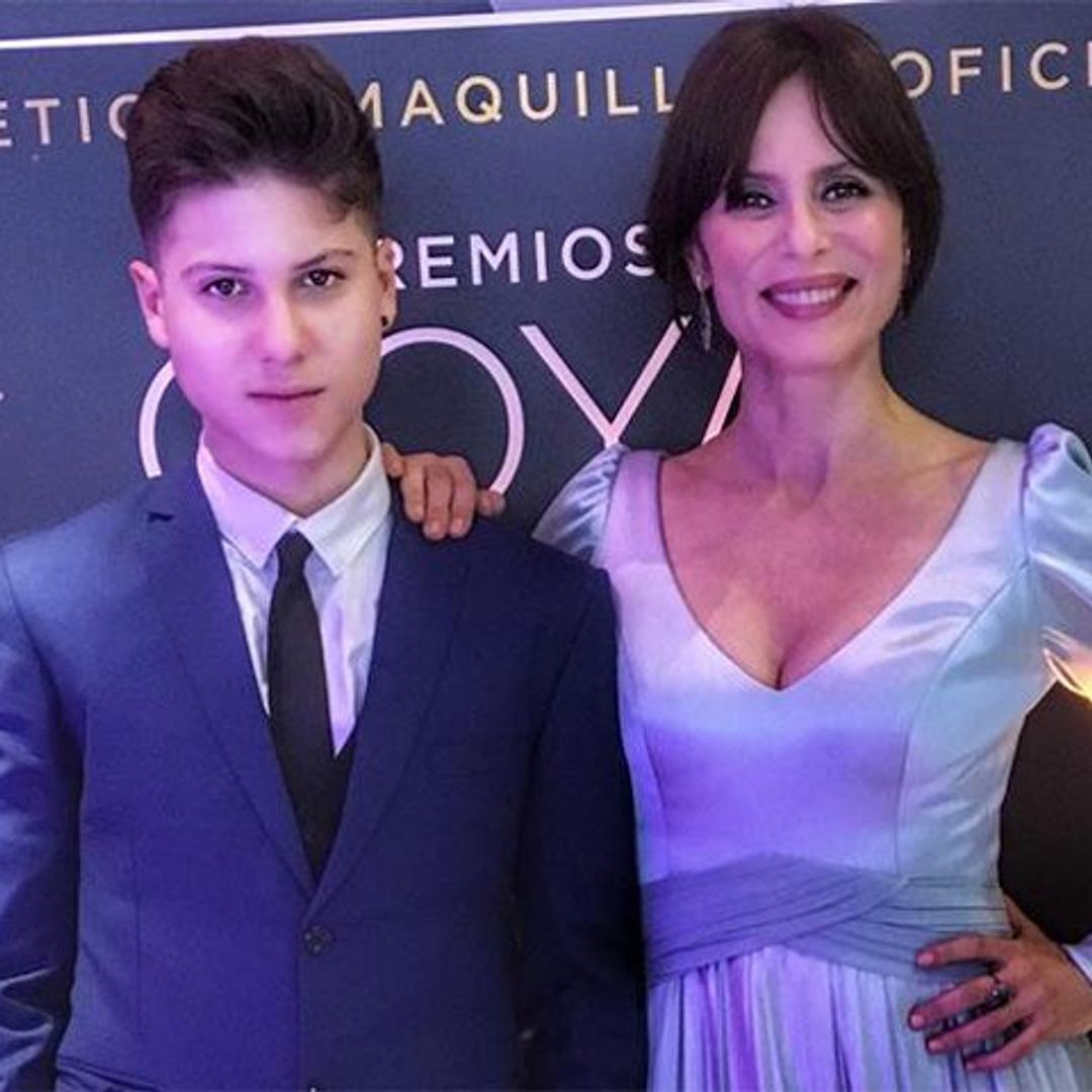 Aitana Sánchez-Gijón, una madre orgullosa con su hijo en los Goya
