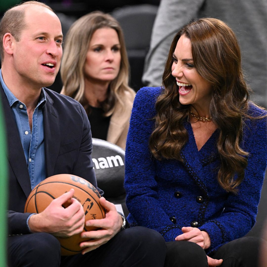 Los príncipes de Gales sorprenden en la NBA acudiendo a un partido de los Celtics