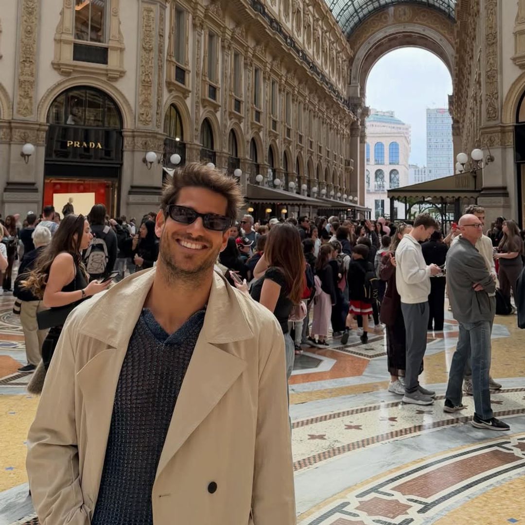 Cesc Escolà, en la Galleria Vittorio Emanuele II, Milán