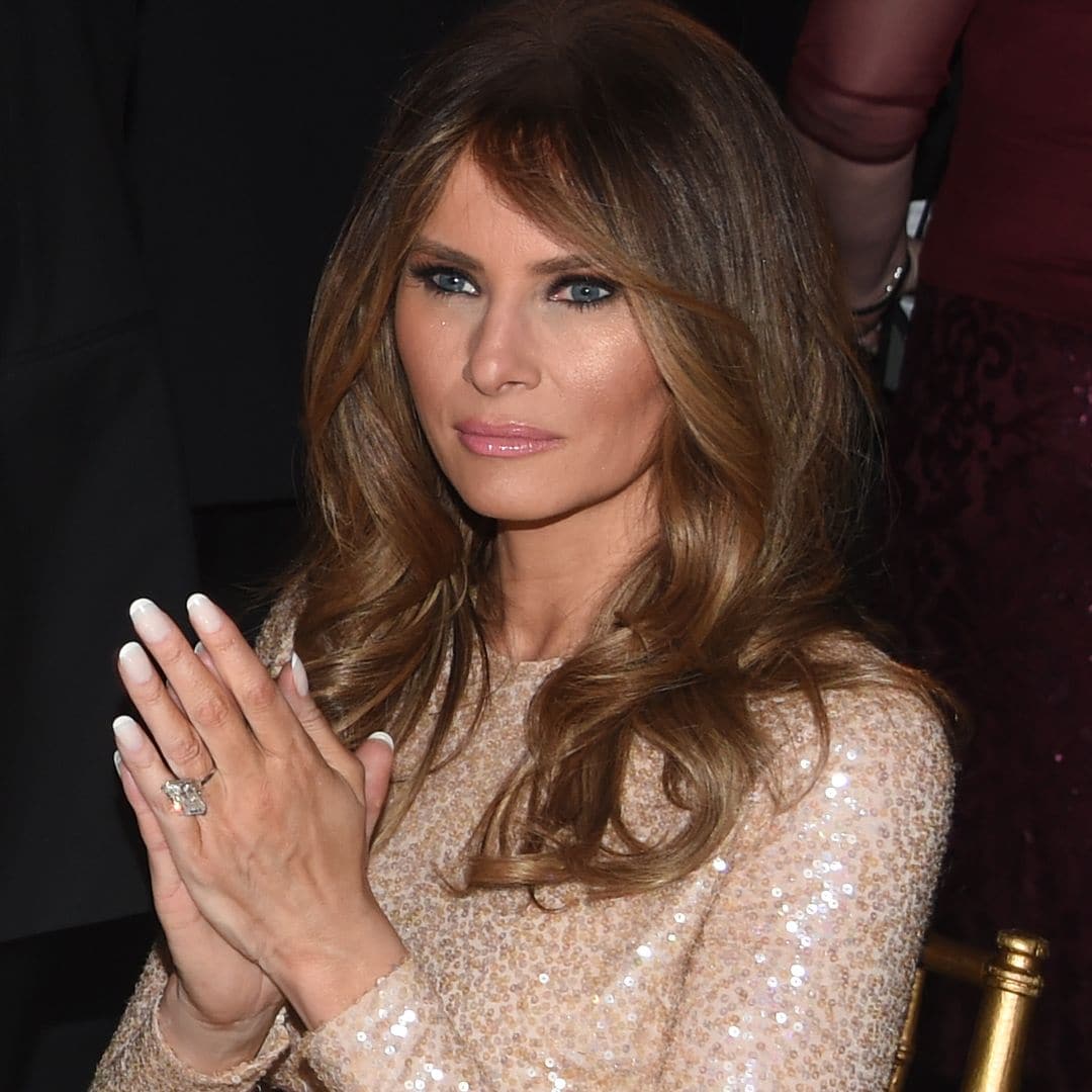 Donald Trump and Melania Trump en la Candlelight dinner en Washington D.C.