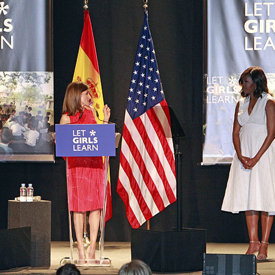 La reina Letizia y Michelle Obama unen fuerzas en pos de una educación universal