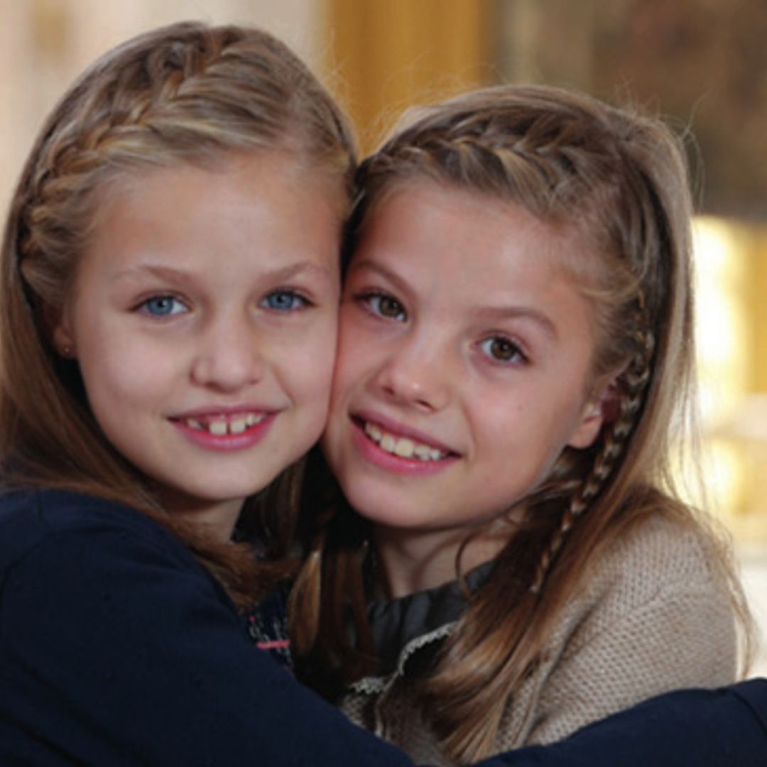 Los Reyes nos felicitan la Navidad con una bonita imagen de sus hijas