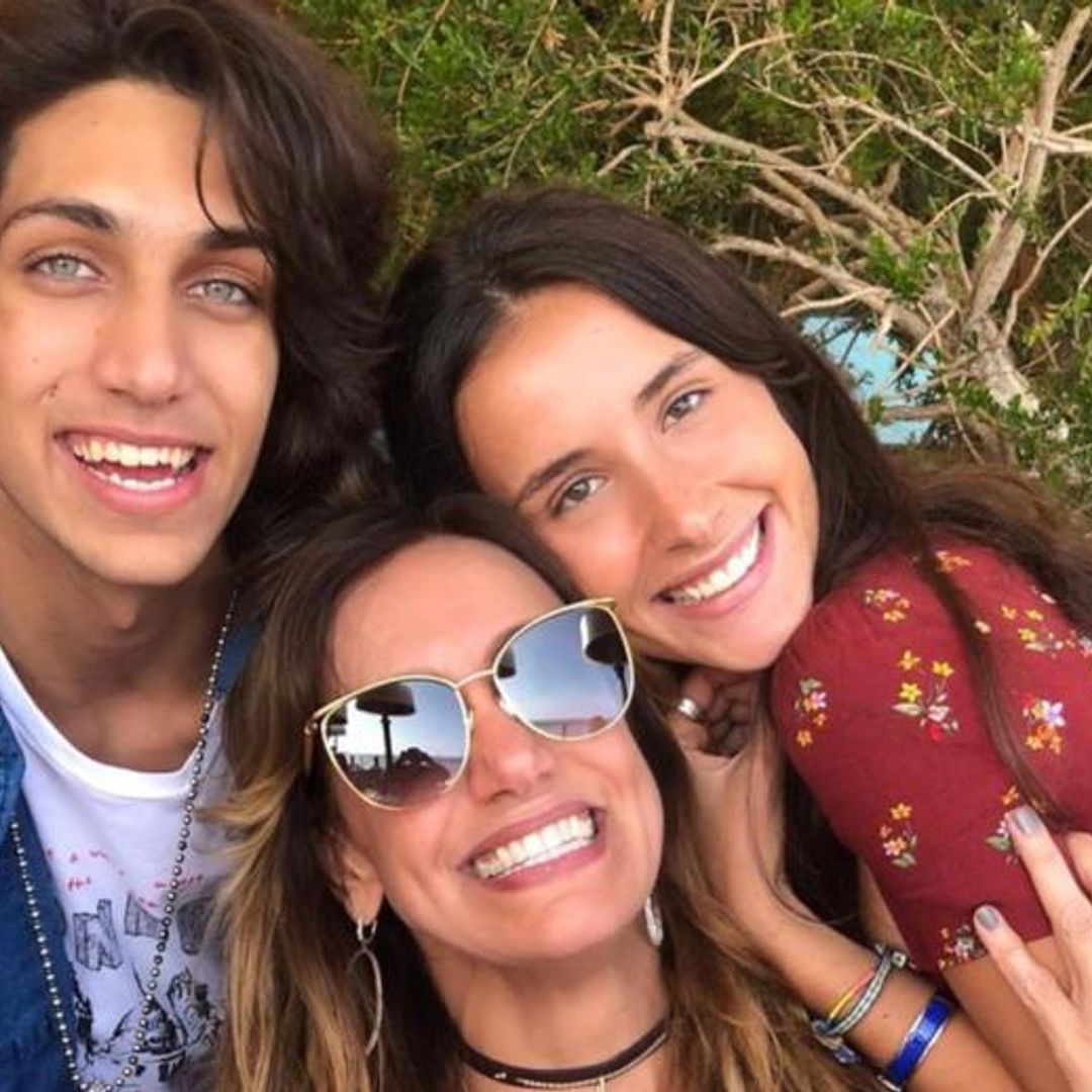 Lili Estefan se reencuentra en Los Ángeles con su hijo Lorenzo y su hija 'adoptiva'