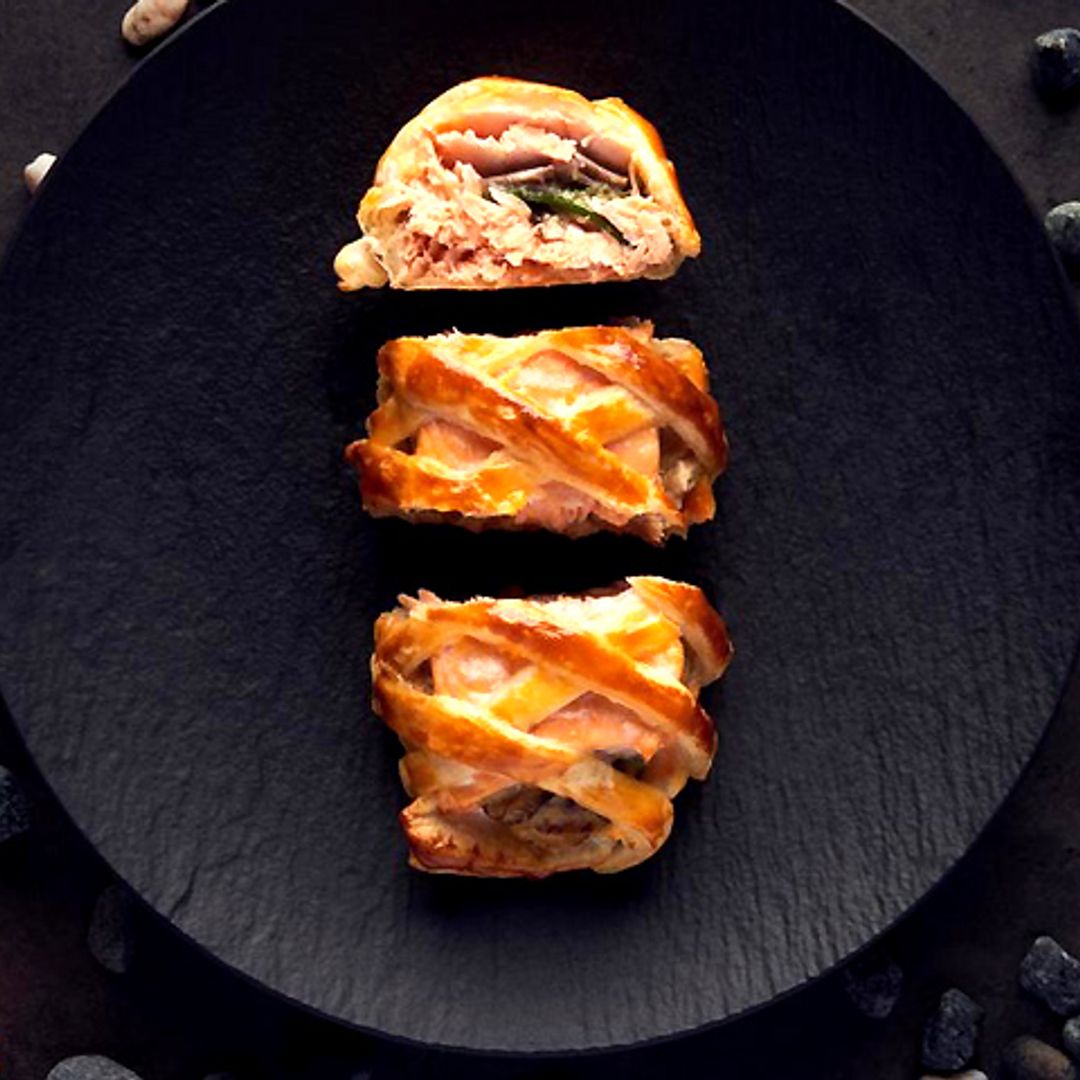 Salmón estilo Wellington