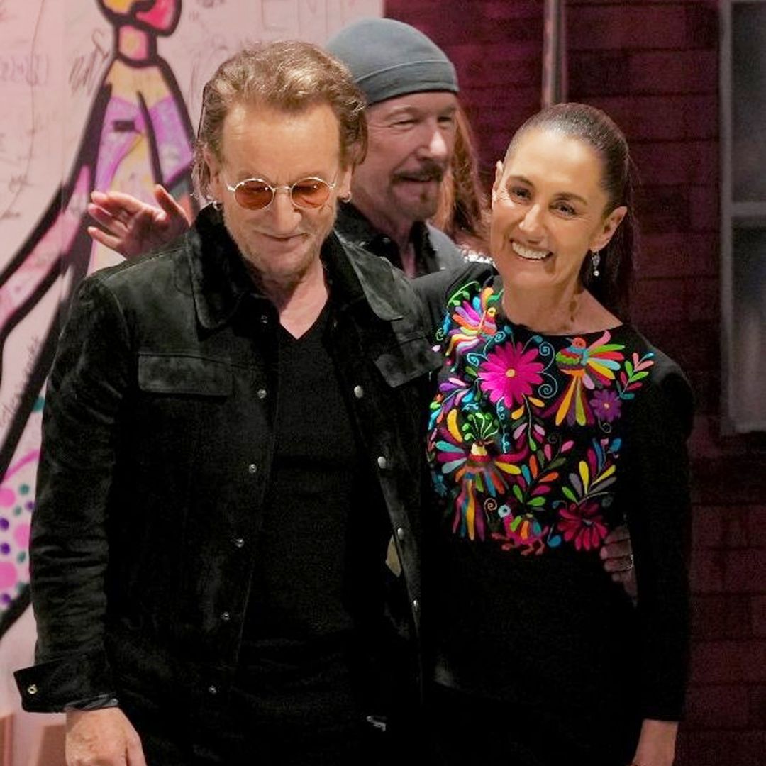 Así fue la reunión de Bono y The Edge, de U2, se reúnen con la presidenta Claudia Sheinbaum