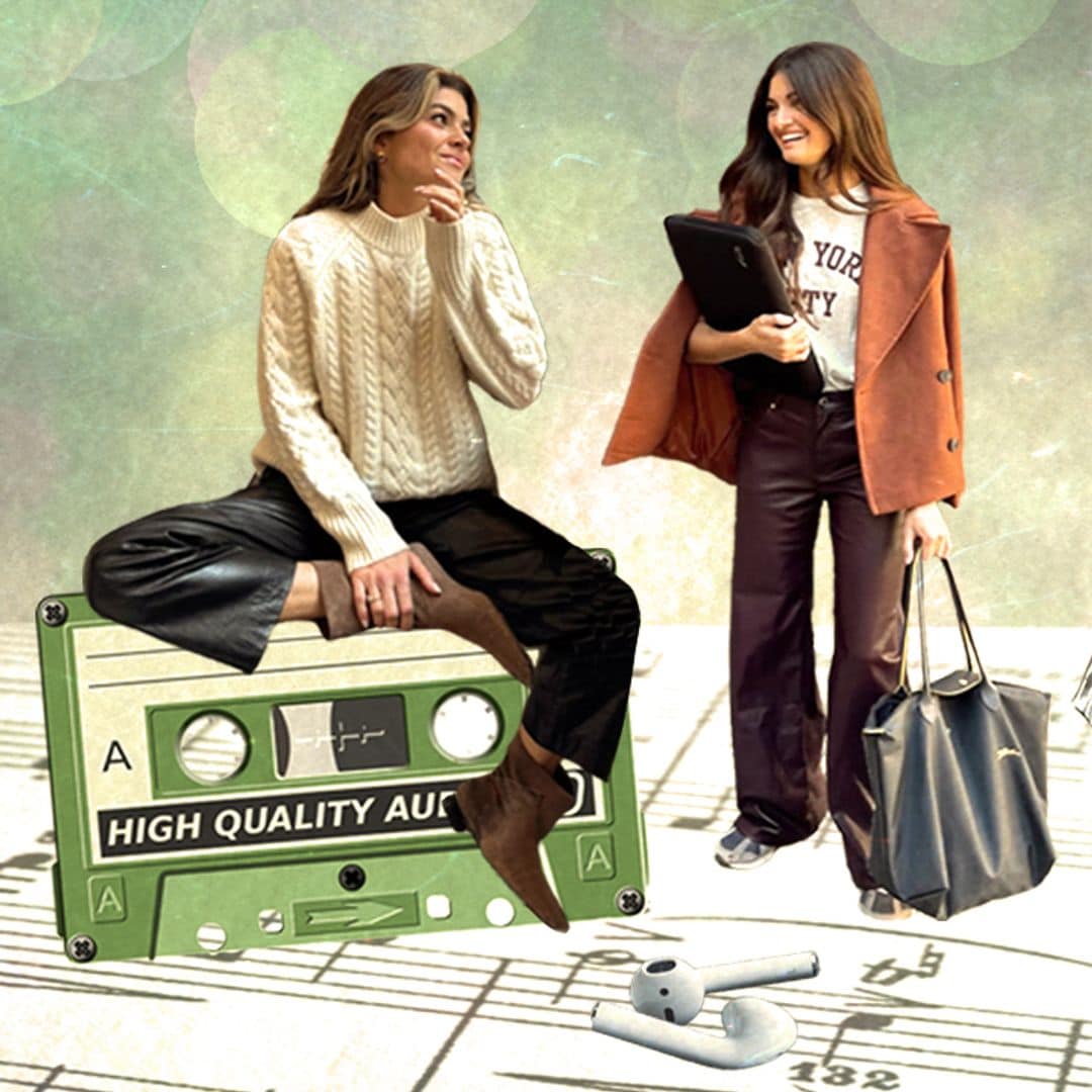 Pantalones de cuero.