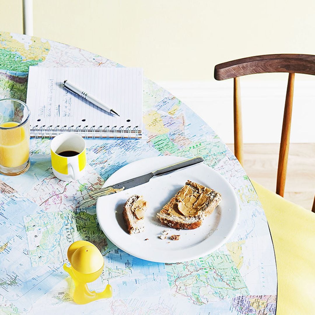 Ideas DIY para decorar con papel de mapas