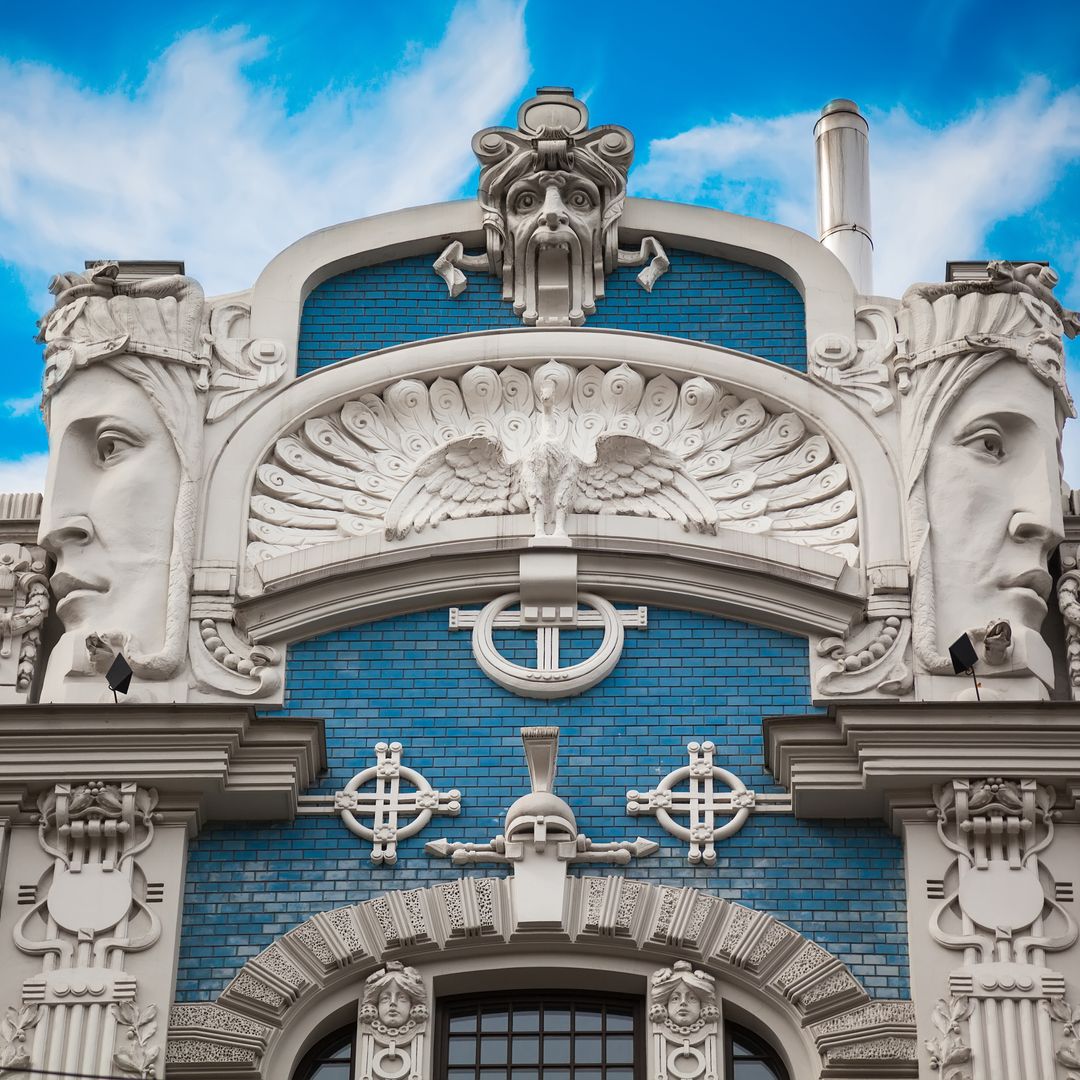 Edificio Eisenstein's Art Nouveau, de Riga, Letonia