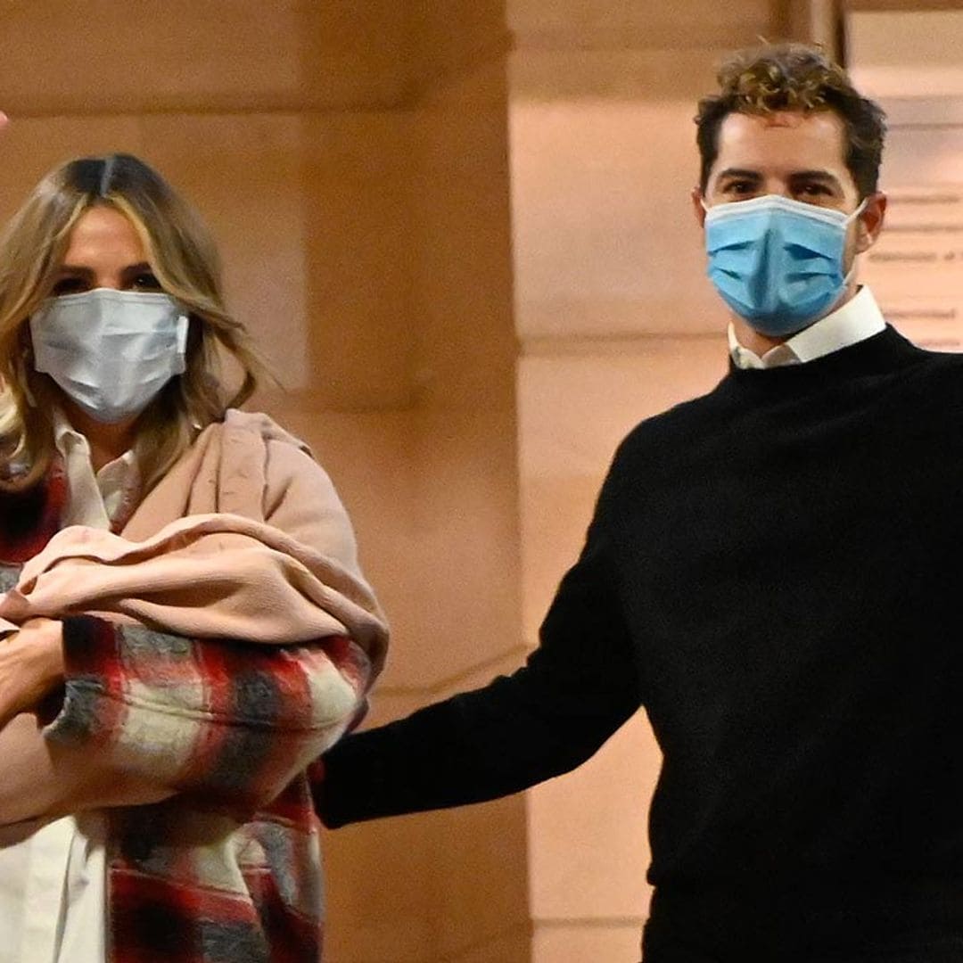 David Bisbal y Rosanna Zanetti ya están en casa con su pequeña Bianca