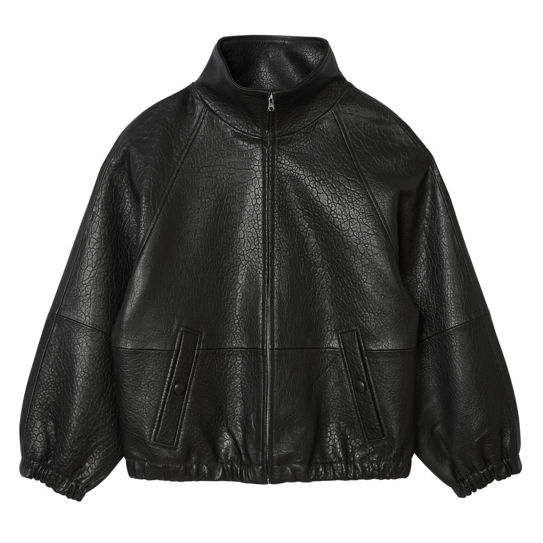 Chaqueta de cuero (625 €), de Sandro