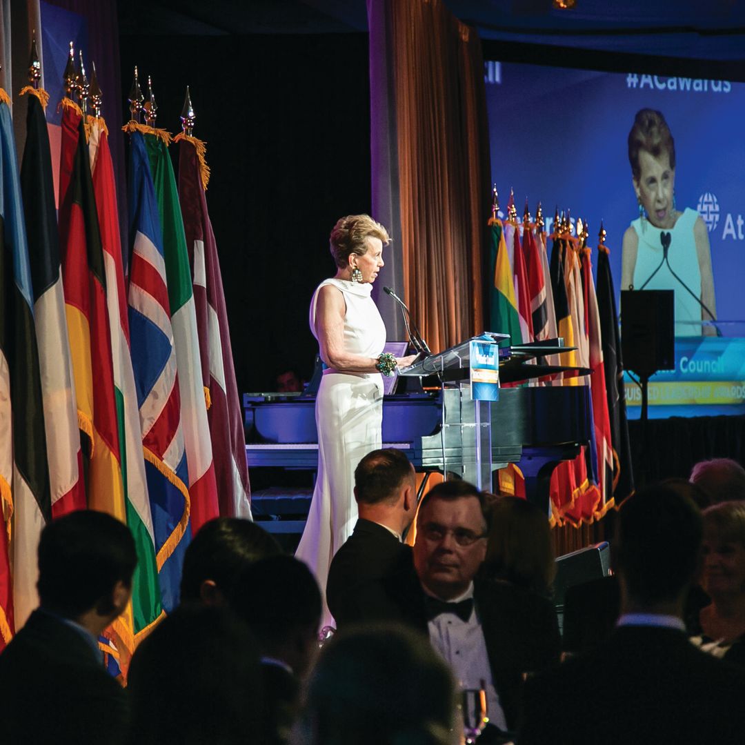 Adrienne Arsht en el Atlantic Council en 2017.