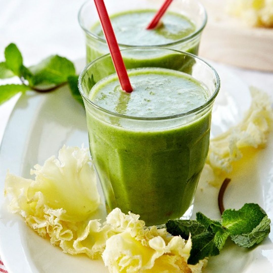 Sopa de guisantes fría con queso