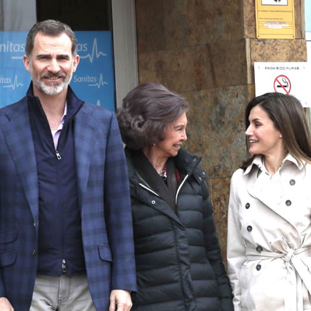 La reina Letizia y la reina Sofía visitan juntas a don Juan Carlos tras el polémico vídeo en Palma