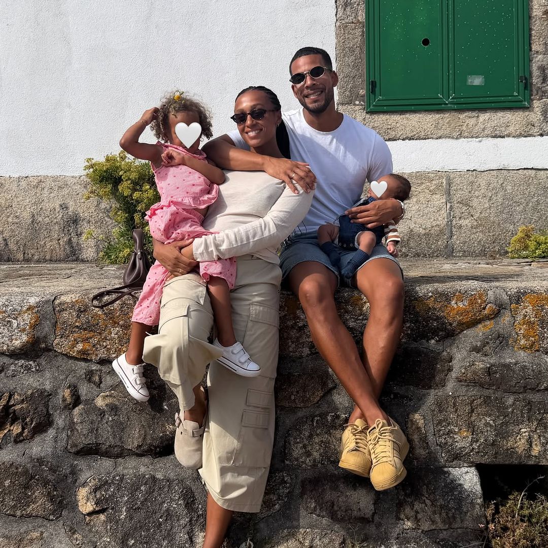 Ana Peleteiro y su familia