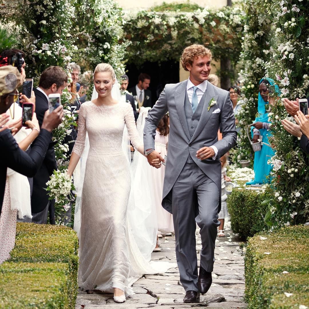 10 años de la boda real de Pierre Casiraghi y Beatrice Borromeo: 3 vestidos, un broche vintage y el legado de Grace Kelly