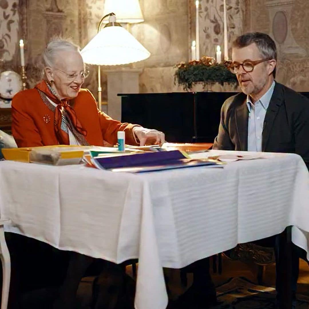 Federico de Dinamarca y su madre, la reina Margarita, sorprenden haciendo manualidades juntos: su divertida charla entre corazones navideños