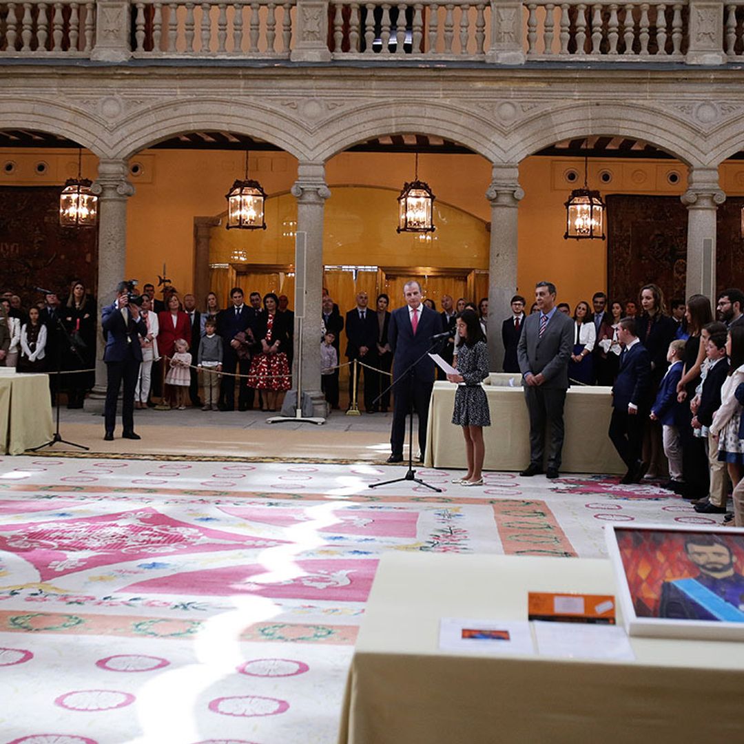 Medidas contra el coronavirus en el último acto del Rey en el Palacio de El Pardo