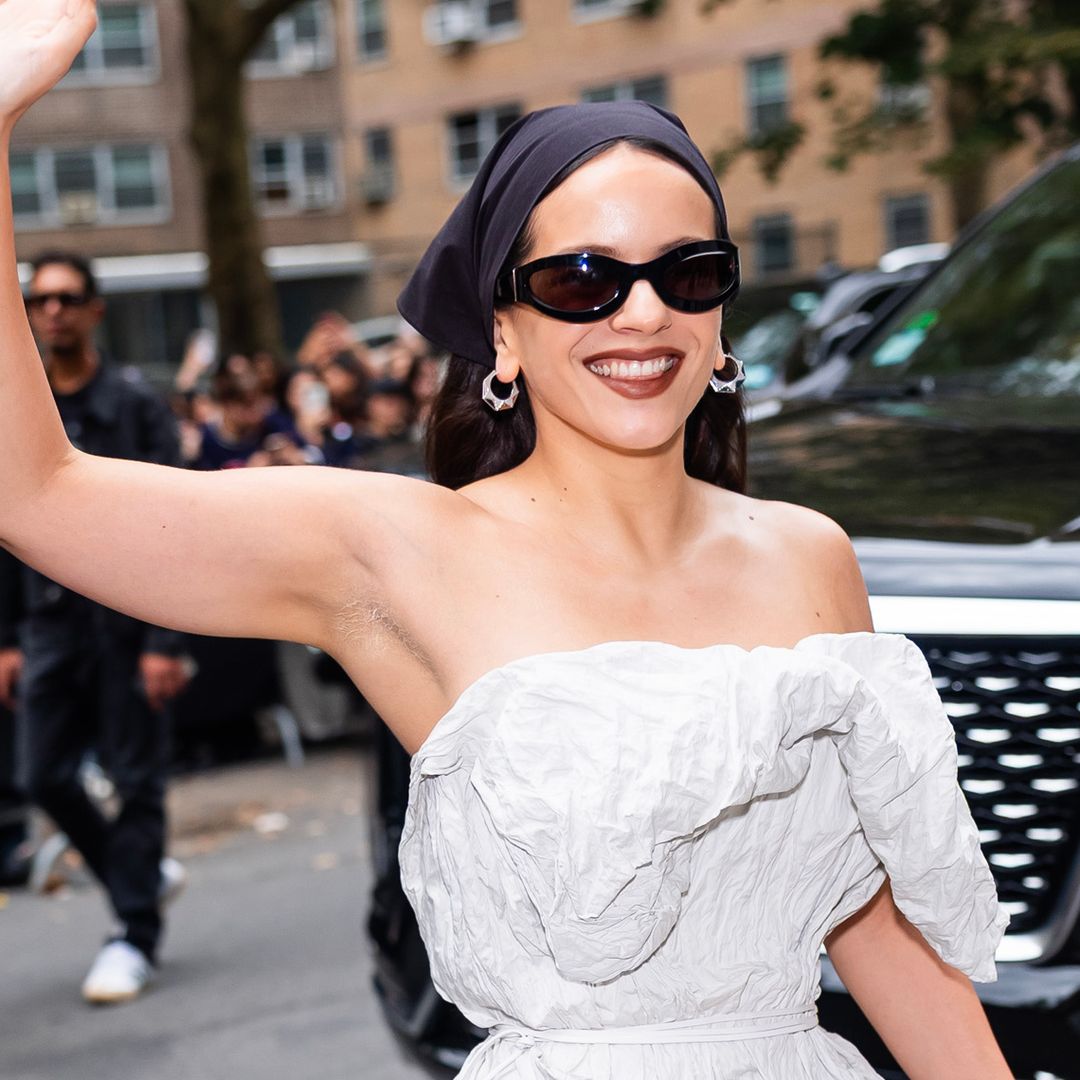 Rosalía en el desfile de Calvin Klein en la Semana de la Moda de Nueva York