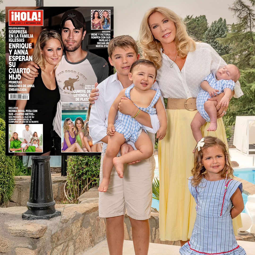 EXCLUSIVA. Norma Duval posa con sus "cuatro nietos": nos presenta al hijo de su sobrino Juan Carlos, al cumplirse un año de su muerte