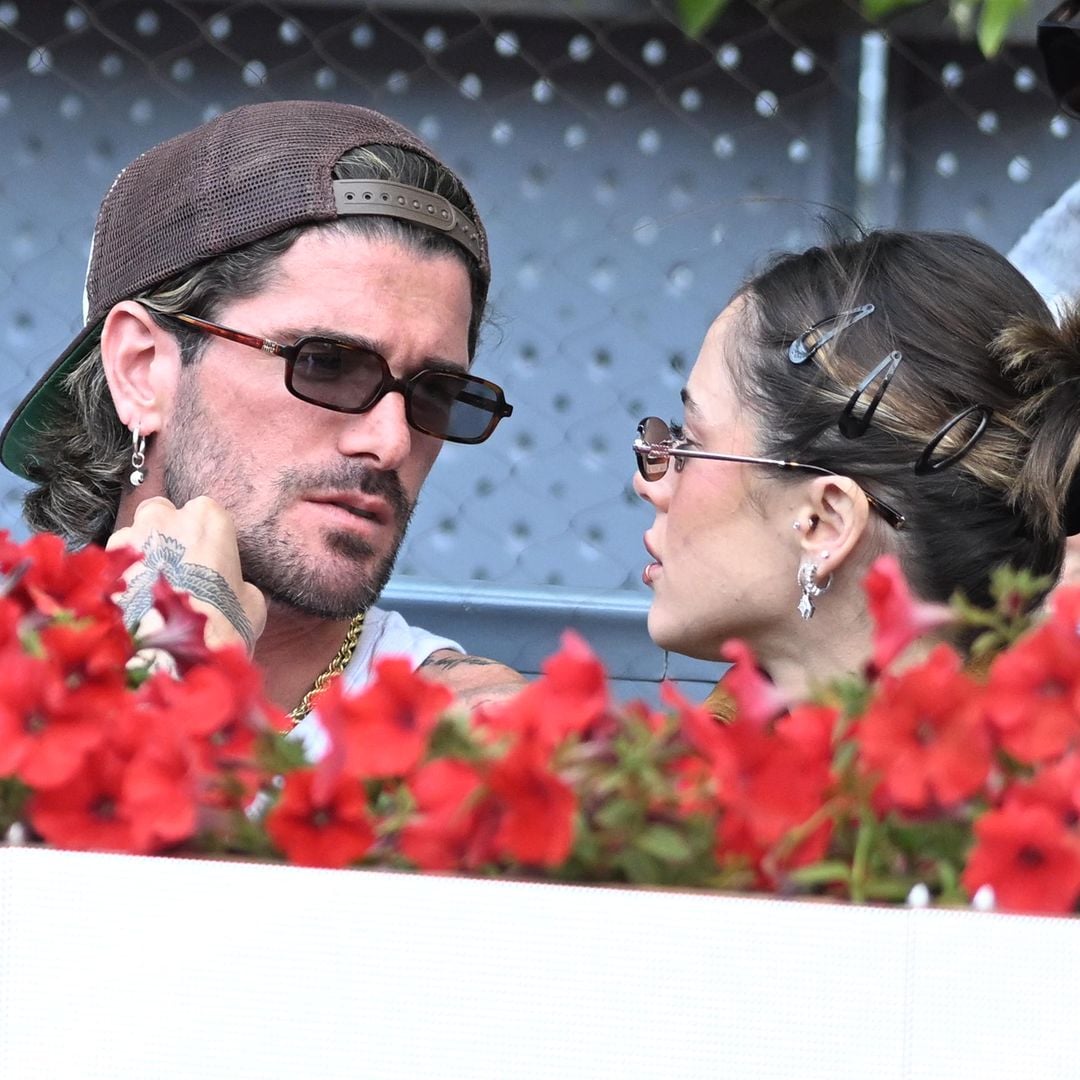 Tini Stoessel y Rodrigo de Paul en el Mutua Madrid Open, a 29 de abril de 2025, Madrid