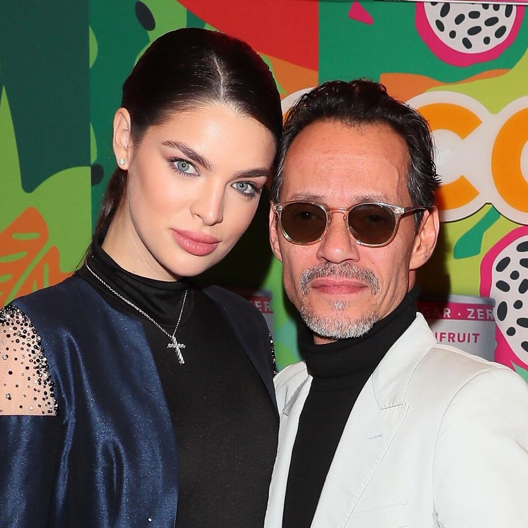 Nadia Ferreira, esposa de Marc Anthony, de visita en Telemundo, ¿la veremos próximamente en la tv?