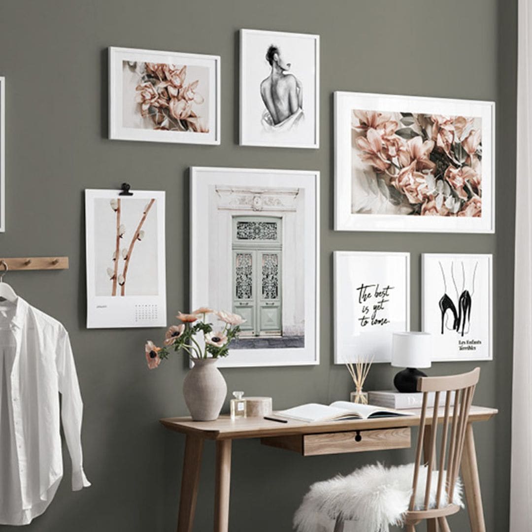 Todas las claves para crear una galería de arte en la pared y acertar de pleno