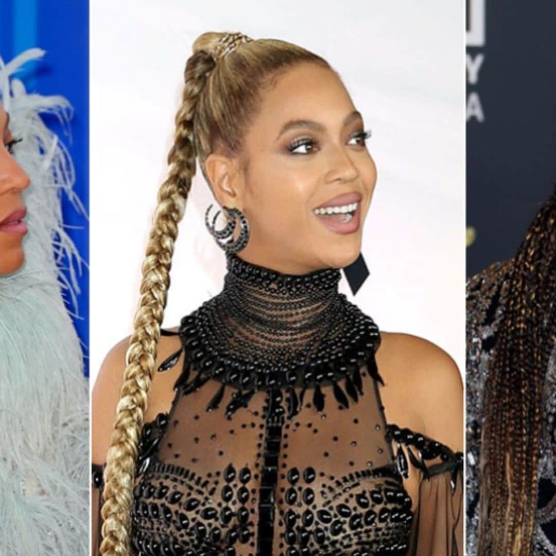 12 peinados, una técnica: Beyoncé y sus mejores looks con trenzas
