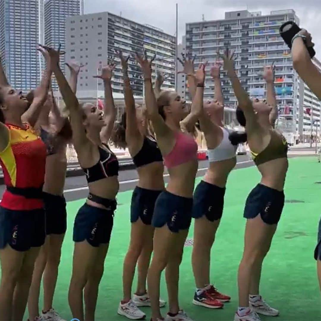 Ona Carbonell comparte un entrenamiento en suelo del equipo de sincronizada y es ... ¡espectacular!