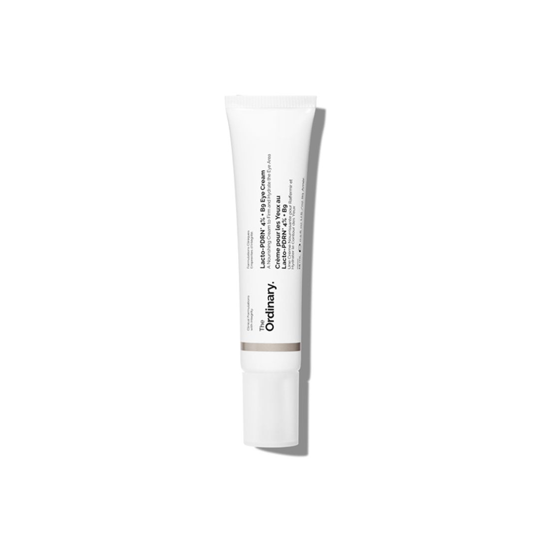 Lacto-PDRN™ 4% + B9 Eye Cream, de The Ordinary (10,20 euros). Una combinación de Lacto-PDRN™ al 4%, vitamina B9 y una tecnología filmógena inspirada en una 'malla' flexible que proporciona un efecto tensor inmediato, reducir las bolsas, iluminar e hidratar.