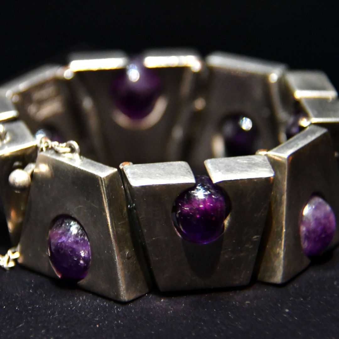 Frida Kahlo's bracelet, Mark of Antonio Pineda, 1940s, Taxco, Mexico