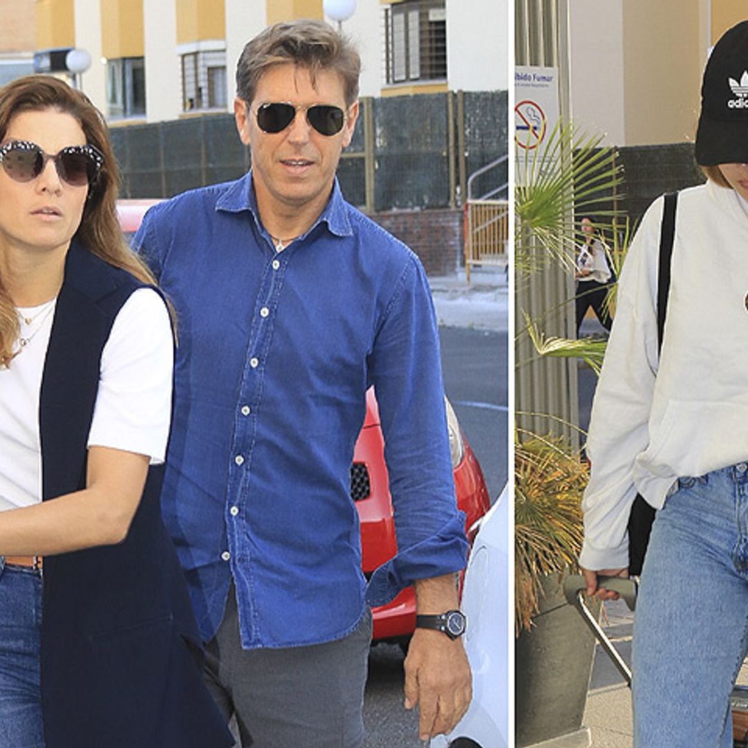 Alba Díaz no se separa del lado de su padre, Manuel Díaz 'El Cordobés', en su operación de cadera