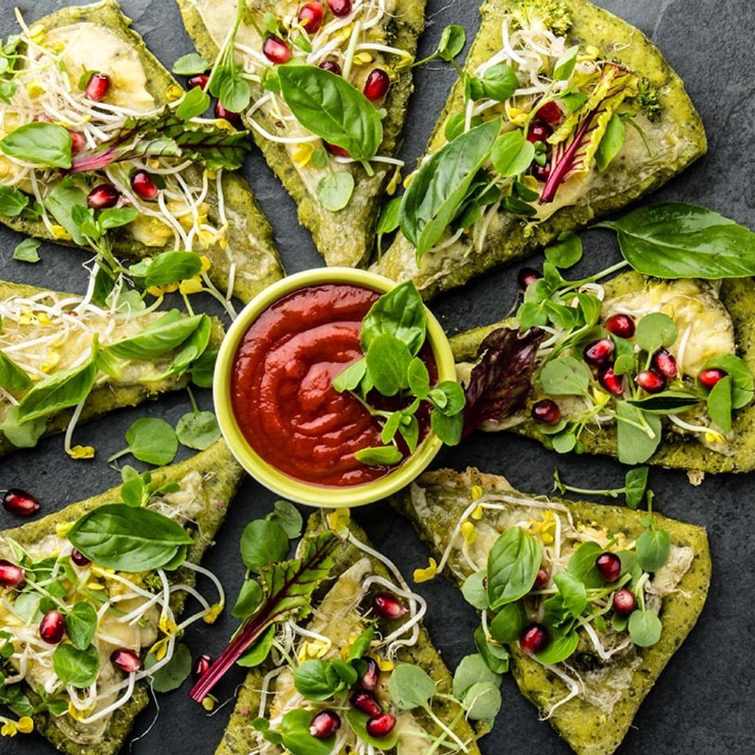 Pizzas sorprendentes con base de verduras