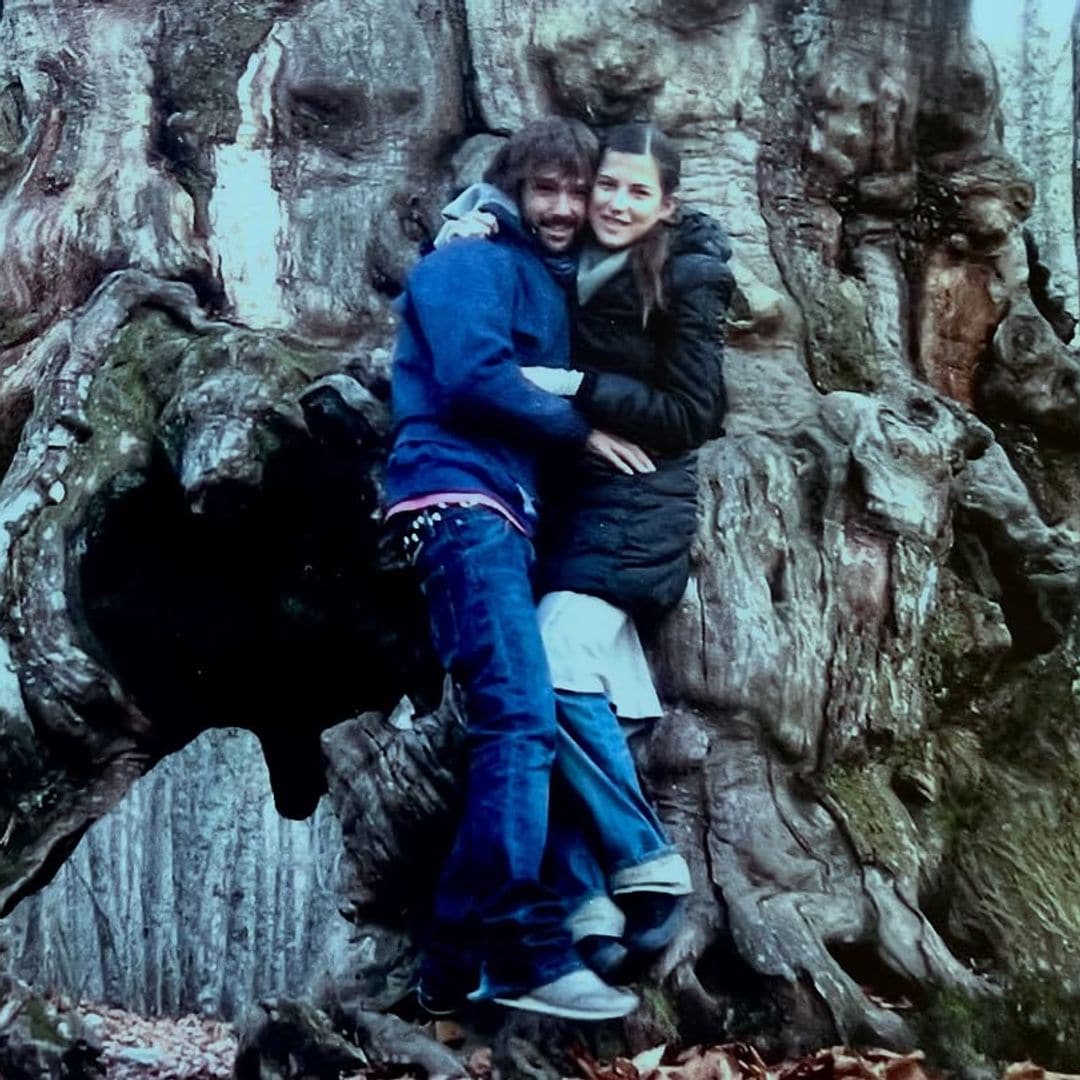 David Otero con su mujer y madre de sus dos hijos, Luna y Gael
