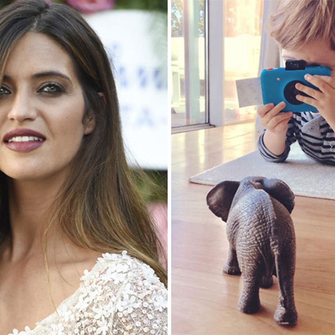 ¡Cámaras y diversión! Sara Carbonero muestra las creaciones de Martín, su pequeño fotógrafo
