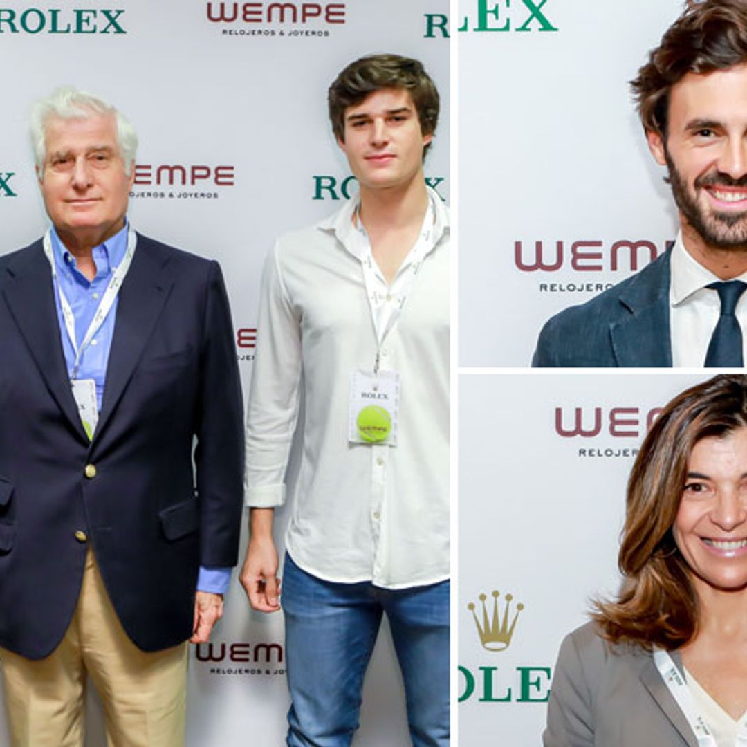 El Duque de Alba y sus hijos, el futbolista Achraf Hakimi, Enrique Solís... visitan el salón VIP de Rolex en el Mutua Madrid Open