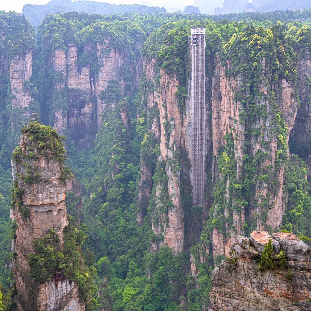 Ascensor Bailong, Parque Nacional de Zhangjiajie, China