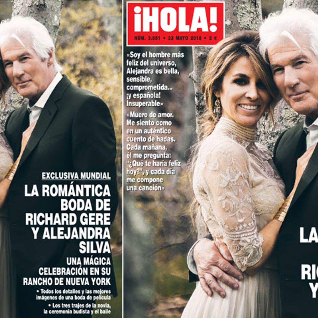 Exclusiva mundial en ¡HOLA!: La romántica boda de Richard Gere y Alejandra Silva