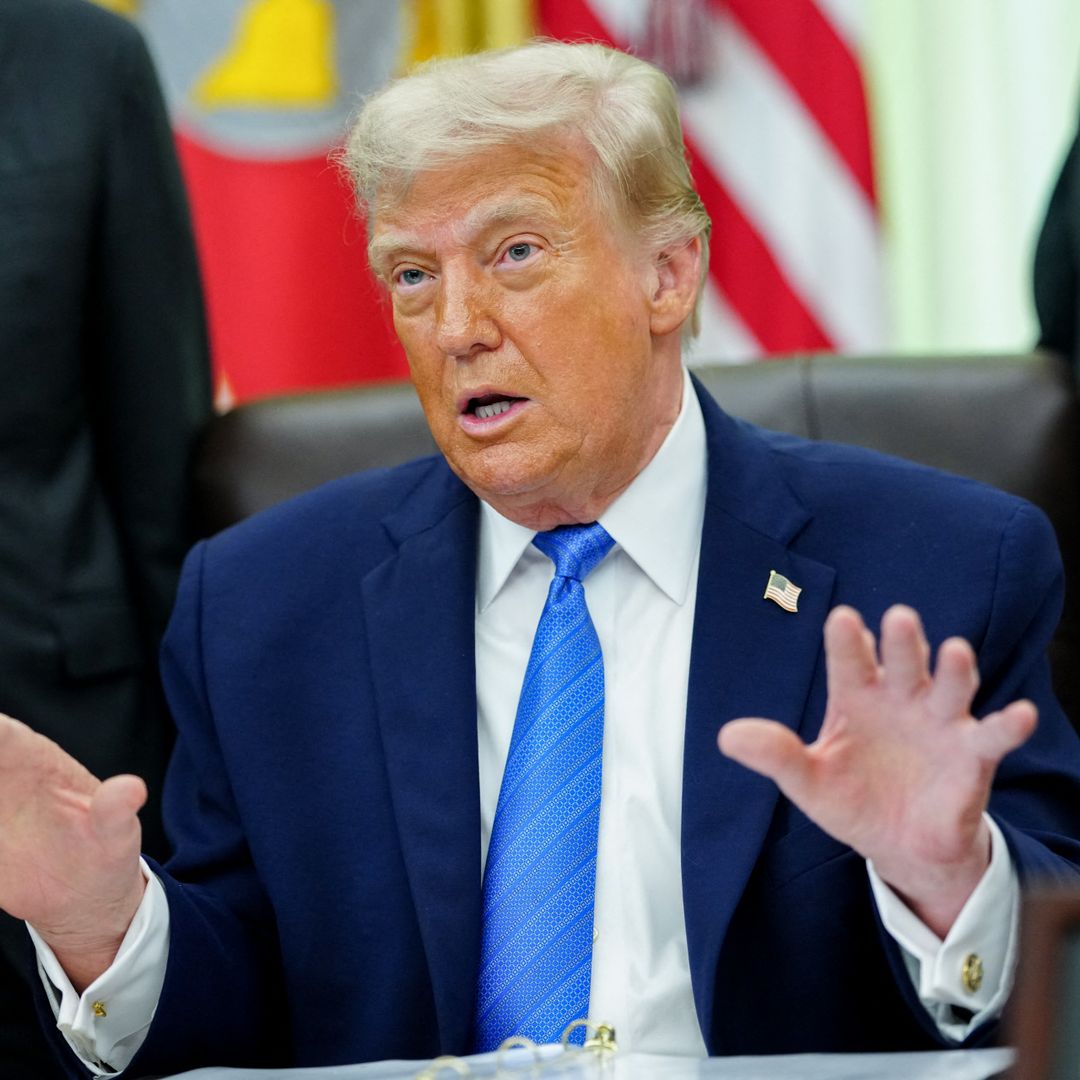 Trump en plena rueda de prensa