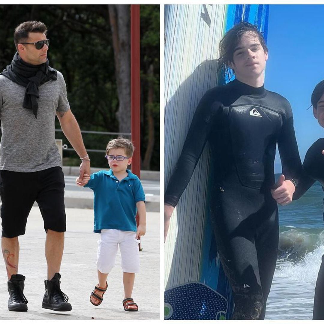 Así lucen Matteo y Valentino, los hijos adolescentes de Ricky Martin