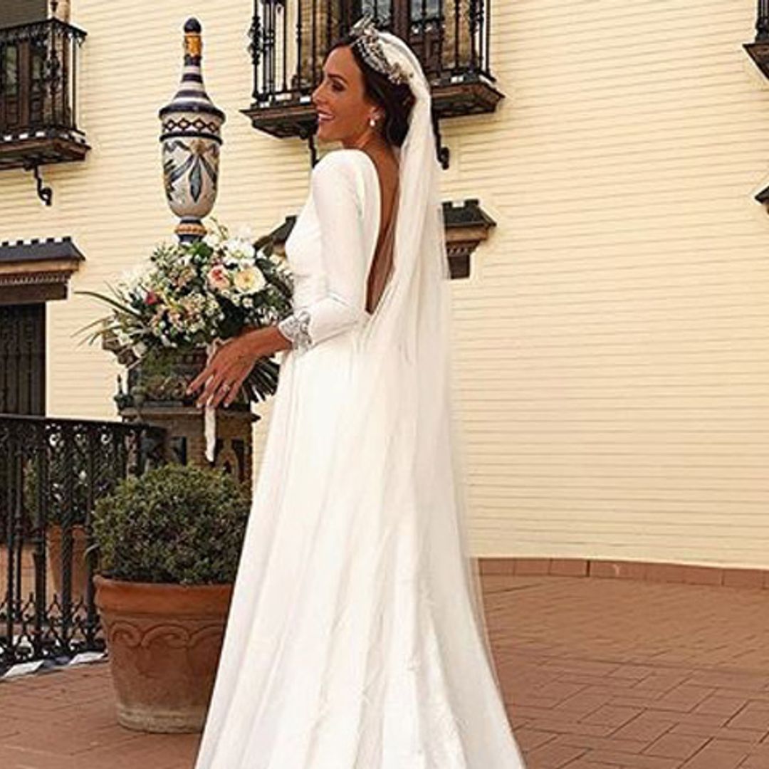 Rocío Osorno, una sofisticada novia que ha diseñado su propio vestido